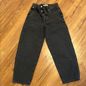 Madewell Black Relaxed Jeans
